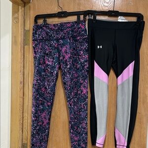 Sweaty Betty Pink and Black Leggings